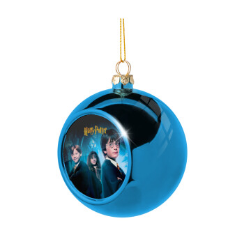 Harry potter and the philosopher's stone, Χριστουγεννιάτικη μπάλα δένδρου Μπλε 8cm