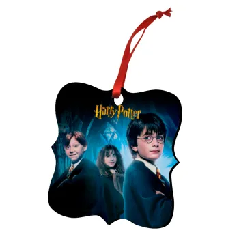 Harry potter and the philosopher's stone, Στολίδι Χριστουγεννιάτικο στολίδι polygon ξύλινο 7.5cm