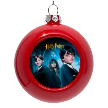 Harry potter and the philosopher's stone, Red Christmas tree ornament bauble 8cm