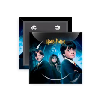 Harry potter and the philosopher's stone, Κονκάρδα παραμάνα τετράγωνη 5x5cm