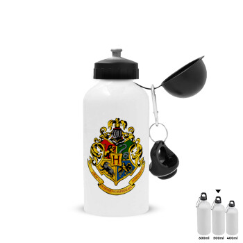 Hogwart's, Metal water bottle, White, aluminum 500ml