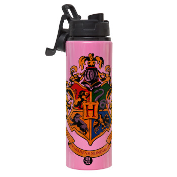 Hogwart's, Metallic water bottle with safety lid, 850ml aluminum