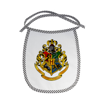 Hogwart's, Σαλιάρα μωρού αλέκιαστη με κορδόνι Μαύρη