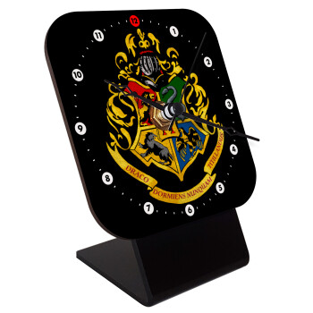 Hogwart's, Επιτραπέζιο ρολόι ξύλινο με δείκτες (10cm)