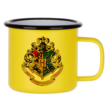 Hogwart's, Κούπα Μεταλλική εμαγιέ ΜΑΤ Κίτρινη 360ml