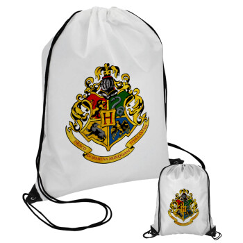 Hogwart's, Τσάντα πουγκί με μαύρα κορδόνια (1 τεμάχιο)