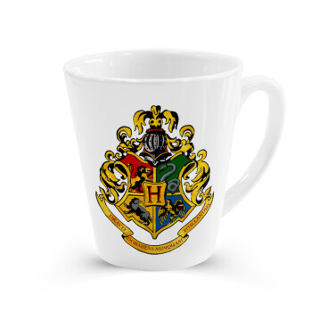 Hogwart's, Κούπα κωνική Latte Λευκή, κεραμική, 300ml