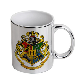 Hogwart's, Mug ceramic, silver mirror, 330ml