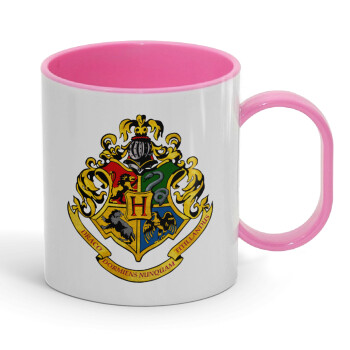Hogwart's, Κούπα (πλαστική) (BPA-FREE) Polymer Ροζ για παιδιά, 330ml
