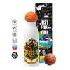 Bascetball Metal mug thermos, double wall, 550ml