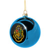 Blue Christmas tree ball ornament 8cm