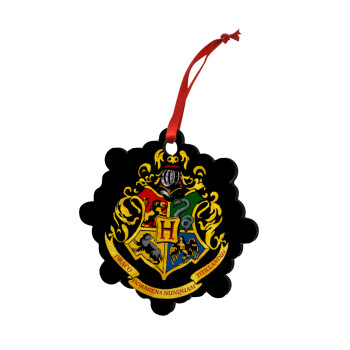 Hogwart's, Christmas ornament snowflake wooden 7.5cm