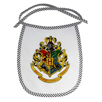 Hogwart's, Σαλιάρα μωρού αλέκιαστη με κορδόνι Μαύρη