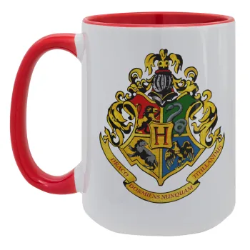 Hogwart's, Κούπα Mega 15oz, κεραμική Κόκκινη, 450ml