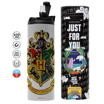 Hogwart's, Tumbler stainless steel GREY 600ml