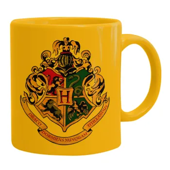 Hogwart's, Κούπα, κεραμική κίτρινη, 330ml