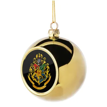 Hogwart's, Golden Christmas tree ball ornament 8cm