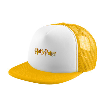Harry potter movie, Καπέλο Ενηλίκων Soft Trucker με Δίχτυ Κίτρινο/White (POLYESTER, ΕΝΗΛΙΚΩΝ, UNISEX, ONE SIZE)