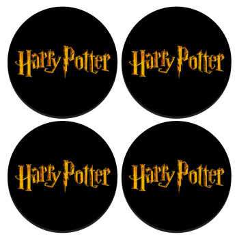 Harry potter movie, SET of 4 round wooden coasters (9cm)