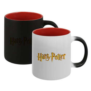 Harry potter movie, Κούπα Μαγική εσωτερικό κόκκινο, κεραμική, 330ml που αλλάζει χρώμα με το ζεστό ρόφημα (1 τεμάχιο)