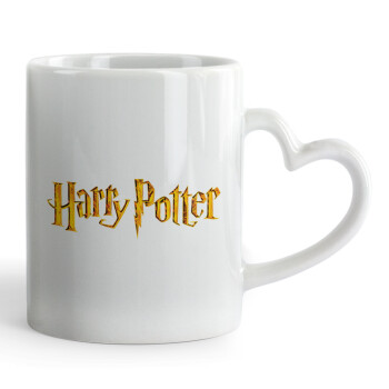 Harry potter movie, Mug heart handle, ceramic, 330ml