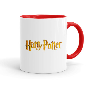 Harry potter movie, Κούπα χρωματιστή κόκκινη, κεραμική, 330ml
