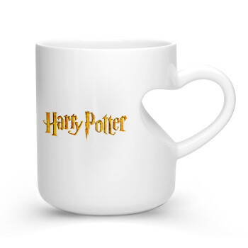 Harry potter movie, Κούπα καρδιά λευκή, κεραμική, 330ml