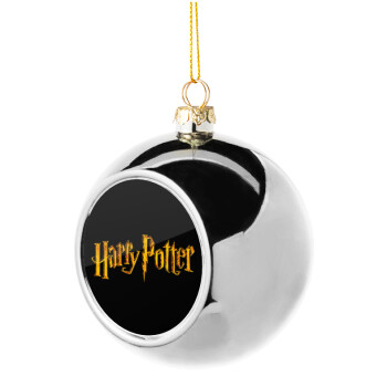 Harry potter movie, Χριστουγεννιάτικη μπάλα δένδρου Ασημένια 8cm