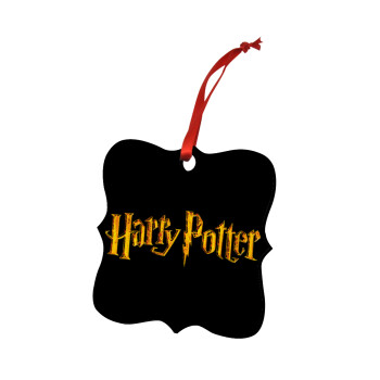Harry potter movie, Χριστουγεννιάτικο στολίδι polygon ξύλινο 7.5cm