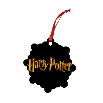 Harry potter movie, Χριστουγεννιάτικο στολίδι snowflake ξύλινο 7.5cm