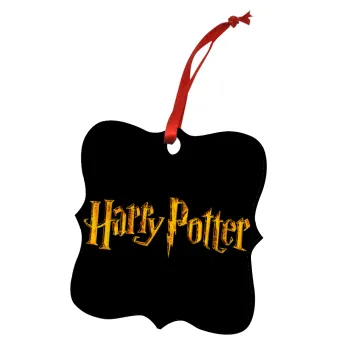 Harry potter movie, Στολίδι Χριστουγεννιάτικο στολίδι polygon ξύλινο 7.5cm