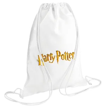 Harry potter movie, Backpack pouch GYMBAG white (28x40cm)