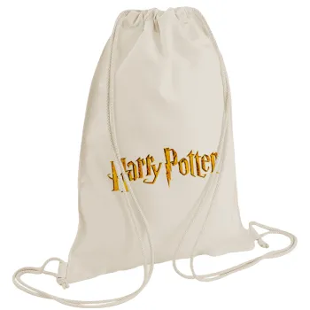 Harry potter movie, Backpack bag GYMBAG natural (28x40cm)