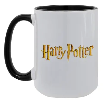 Harry potter movie, Κούπα Mega 15oz, κεραμική Μαύρη, 450ml