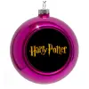 Purple Christmas tree ornament bauble 8cm