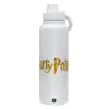 1L Stainless Steel Thermal Bottle with Phone Holder & Double Wall Insulation