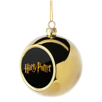 Harry potter movie, Golden Christmas tree ball ornament 8cm