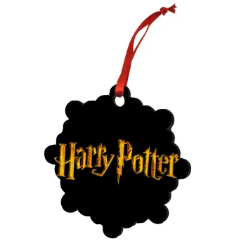 Harry potter movie, Στολίδι Χριστουγεννιάτικο στολίδι snowflake ξύλινο 7.5cm