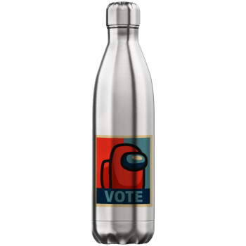 Among US VOTE, Inox (Stainless steel) hot metal mug, double wall, 750ml