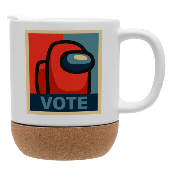 Among US VOTE, Ceramic coffee mug Cork (MAT), 330ml