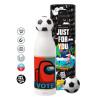 Soccer Metal mug thermos, double wall, 550ml