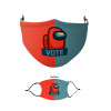 Μάσκα υφασμάτινη παιδική πολλαπλών στρώσεων με υποδοχή φίλτρου