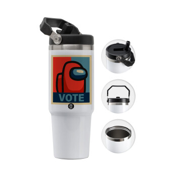 Among US VOTE, Θερμός Ανοξείδωτο 30oz με χερούλι