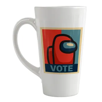 Among US VOTE, Κούπα κωνική Latte Μεγάλη, κεραμική, 450ml