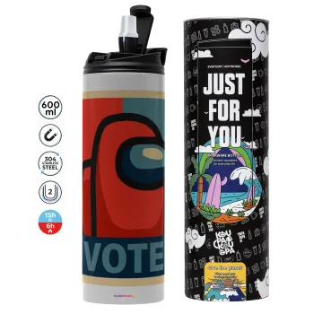 Among US VOTE, Tumbler stainless steel GREY 600ml