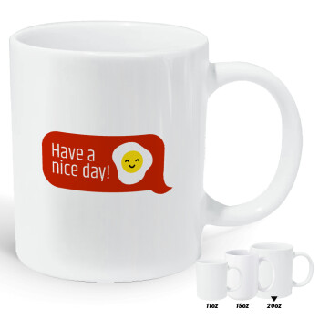 Have a nice day Emoji, Κούπα Giga, κεραμική, 590ml