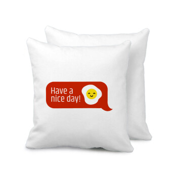 Have a nice day Emoji, Sofa cushion 40x40cm includes filling