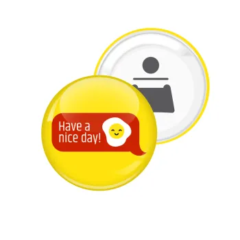 Have a nice day Emoji, Μαγνητάκι και ανοιχτήρι μπύρας στρογγυλό διάστασης 5,9cm