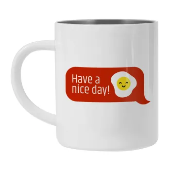 Have a nice day Emoji, Κούπα Ανοξείδωτη διπλού τοιχώματος 300ml