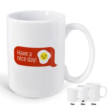 Have a nice day Emoji, Κούπα Mega, κεραμική, 450ml